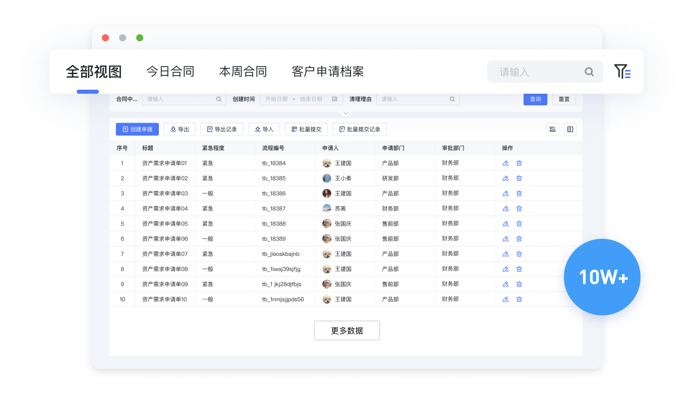 列表数据管理